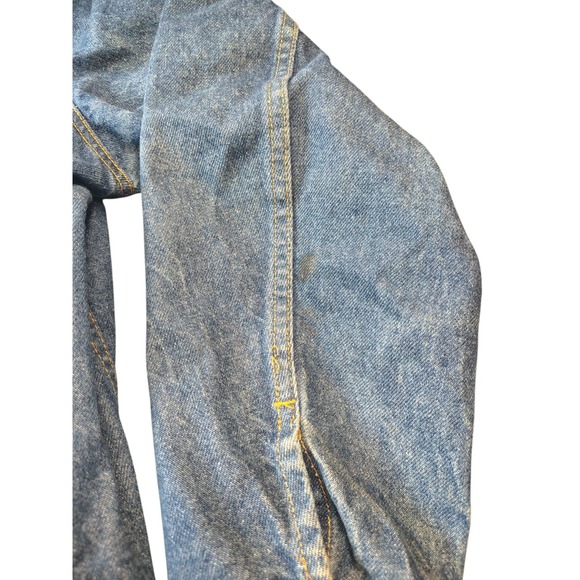 Vintage Levis Jean Type 3 Denim Trucker Jacket Made In USA  70506-0216 Size 48R - Picture 2 of 5